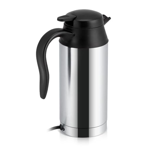 Tetera Eléctrica Portátil Acero Inoxidable 750ml 12V miniatura 1