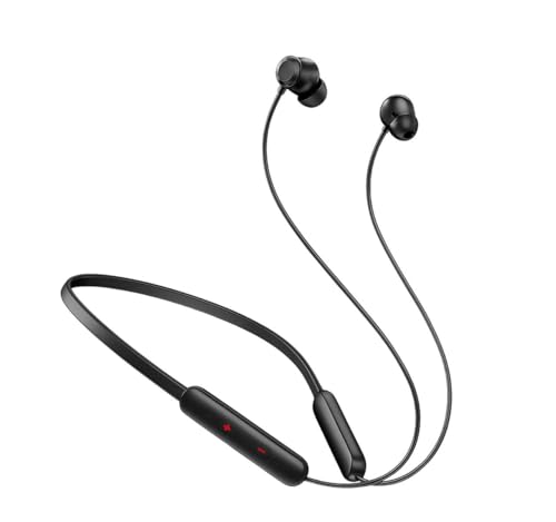 Image of Original Bullets Wireless Z3 for OnePlus Bluetooth in-Ear Neckband Earphones with Mic, 45dB Hybrid ANC, 12.4mm Bass Drivers, Fast Charge 10 Mins - 20H Music, 28H Battery
