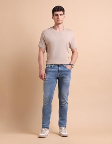 Image of U.S. Polo ASSN. Denim Jeans for Men - Slim Tapered Fit, Mens Jeans for Office & Regular Wear