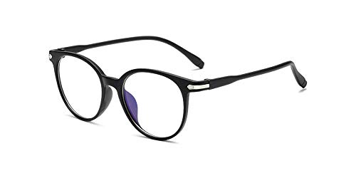 GOWE Mode Vintage Unisex Brillen - Übergroße Brillen Optische Brillen Rezeptfreie Dekorative Brille Lesebrillen Brillen Klare Linse für Frauen und Männer, Schwarz