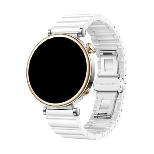 Bracelet céramique 18mm pour Huawei GT5 Pro 42mm, l'élégance d'une boucle en acier