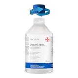 AIESI® Suero fisiologico solution salina para lavado nasale, nebulizador e irrigación 250 ml con tapón resellable AQUASTERIL, Cloruro de sodio al 0,9%