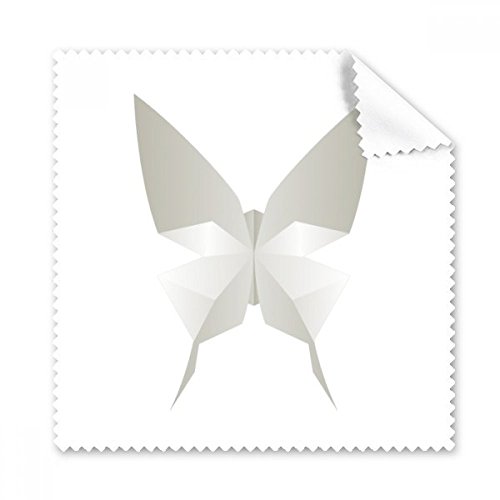 Tissu lunettes chiffon de nettoyage au motif abstrait blanc