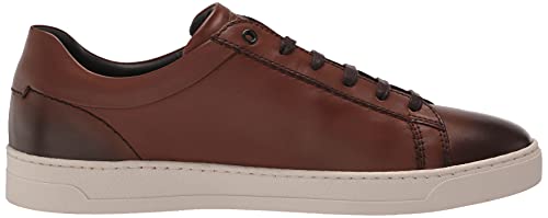 Image of Bruno Magli Men's Diego Sneakers, Leather Shoes, Lace-Up Casual Shoes