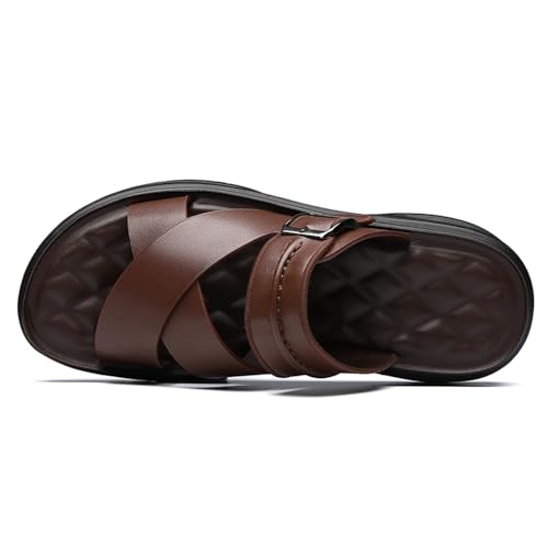 Men's Soft Cushion Wear-resistant Sandals Footbed Comfort Athletic Slippers Indoor and Outdoor Beach Sandals3