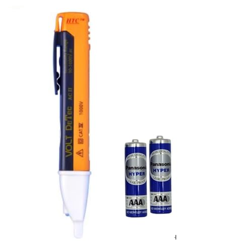 HTC AC-II Voltage Tester, AC 90V~1000V Voltage Alert Pen Type, Multifunction Test Pen with LED Light and Sound Alert, Non-Contact Voltage Detector Pen (Battery Included) (B0BG79Z6TT) Amazon Price History, Amazon Price Tracker