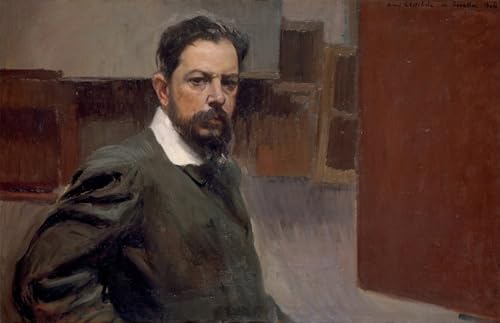 Poster autoportrait Joaquín Sorolla art mural pour décorer la maison
