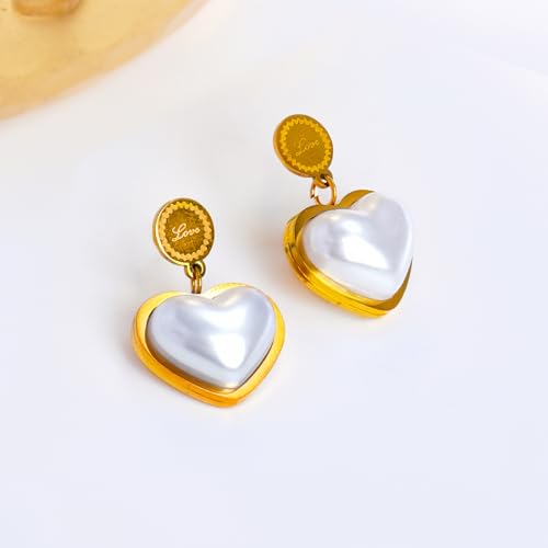 Image of Rubans Demi Fine Stainless Steel Drop Earrings Daily Gift for Women & Girls