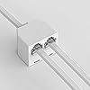 Goupchn Two Way Telephone Splitters RJ11 Male to Dual Female Cable 6P4C Telephone Wall Adaptor Separator White for Landline 2-Pack