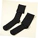 FRCOLOR Fashion Elastic Compression Socks for Women Mid-calf Support Hose Black s for Sports Casual Wear Reduces Fatigue Swelling