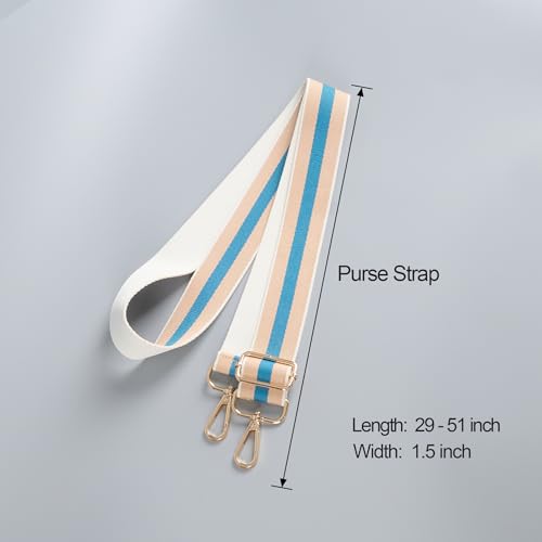 Image of chushui Woven Stripe Purse Straps,Replacement Crossbody Wide Shoulder Adjustable Strap for Bag Handbags