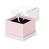 PANDORA Round Sparkle Halo Ring - Silver Ring for Women - Sterling Silver with Clear Cubic Zirconia - Gift for Her - Jewelry for Women with Gift Box - Size 7