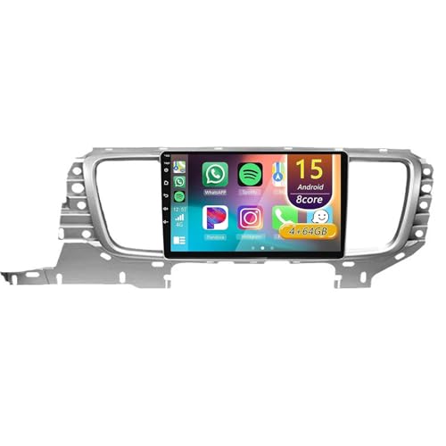 Android 15 Radio Coche,para Buick GL8 25S 2014-2017 con Wireless Carplay Android Auto, Radio Táctil De 9 Pulgadas con GPS Navi WiFi Bluetooth Cámara SWC(D 8core(6G+128G))