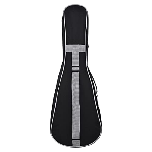 Image of Kadence UKBG-BK Jamming Series Concert Ukulele Bag | 23 inch inch Soft Case Backpack | Front Accessory Pocket | for Concert Ukulele | Black