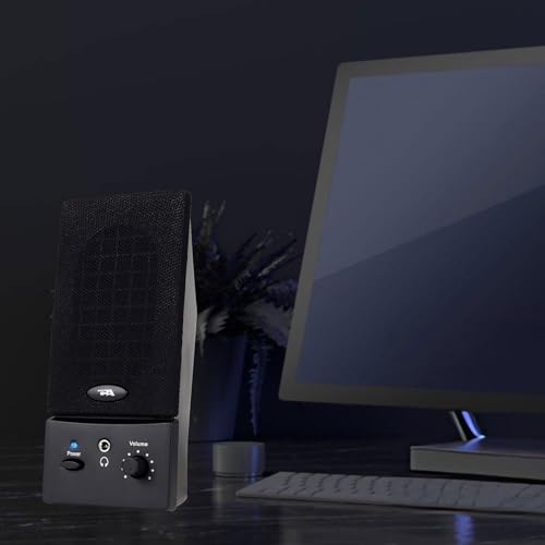 Cyber Acoustics CA2016 2-Piece USB Powered Computer Speaker System (Black)
