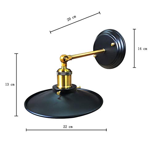 Pantalla Edison ajustable para aplique de pared retro que soluciona rincones oscuros 7