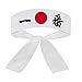 White Japanese Sushi Chef Bandana Hachimaki Karate Headband - Number One