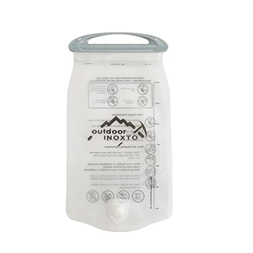 Jlobnyiun de hidratación de 1,5/2,0 litros, depósito de agua de 1,5/2 litros | de agua para mujer, hombre, niño, correr, senderismo, camping, esquí, ciclismo, translúcido, 1,5 l/2 l