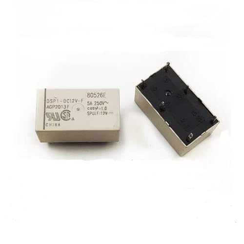 Relais de puissance DSP1-DC12V-F 12V 5A à commutation haute précision 6PIN lot de 10