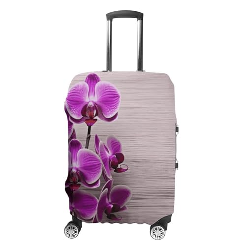 Orchid Luggage Cover, Washable Elastic Suitcase Cover Protector Fit 18-32 Inch Luggage