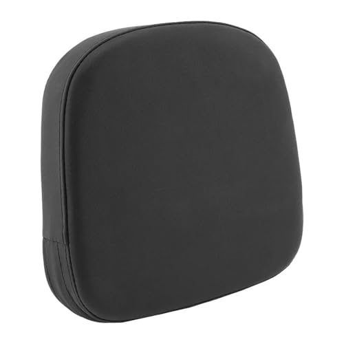 Coussin de dossier universel moto étanche en cuir PU noir Chopper