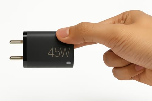 Image of mifaso 45W Type-C Super-Fast Charging Power Adapter For Laptop|Macbook|Tablet|iPad|Chrome Book|Google|Samsung|Xiaomi|Nothing|Honor|Other USB-C PD PPS Technology 45 W Charge Support,Black