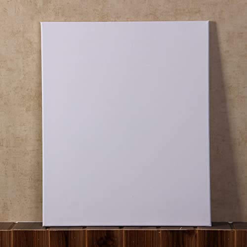 Lienzo estirado Veemoon de algodon y lino 30x40 cm para pintura al oleo pack de 6 unidades blanco 6