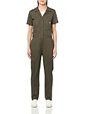 Dickies Women's FLEX Cooling Short Sleeve Coveralls, MOSS GREEN, S