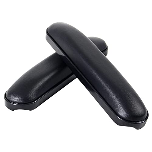 perfk Reposabrazos para silla de ruedas Cojín de esponja Codo Almohada de repuesto Soporte para brazos Cuero resistente Negro Silla Reposabrazos, B