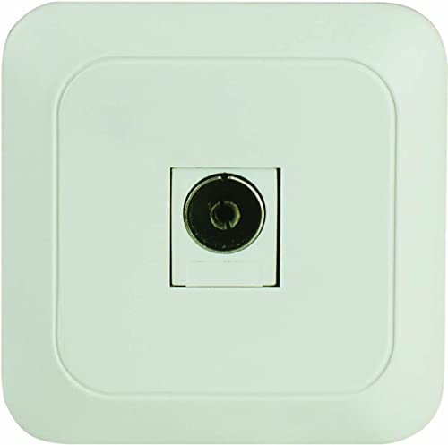 Prise TV en saillie Celesta - Blanc - Dio