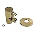 Kingston Brass CD43307DLK Angle Stop Valve, Brushed Brass