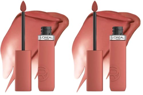 Image of L'Oreal Paris Infallible Matte Resistance Liquid Lipstick, 630 Rose Heat (Pack of 2)
