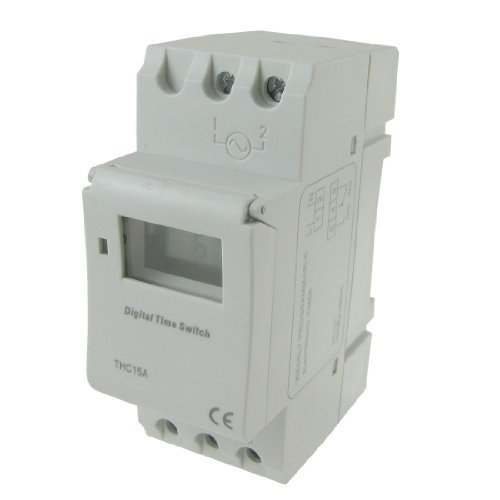 Water & Wood DIN Rail Mounting Weekly Programmable Electronic Timer THC15A AC 110V