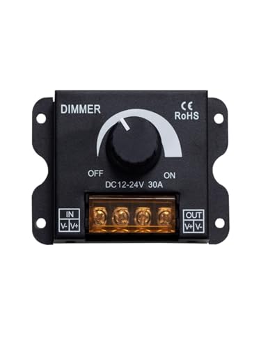 Variateur LED pour ajuster la lumière trop vive et tamiser l'éclairage des bandes DC 12V 24V