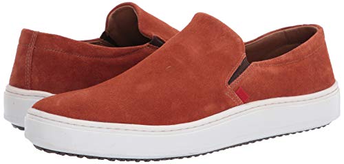 Marc Joseph New York Men's Made In Brazil Luxury Leather Venetian Sneaker, Burnt Orange Suede, 8.5 M Us #TOP6