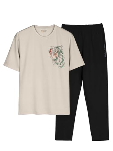 Image of BULLMER Trendy Clothing Set with Oversized T-Shirt & Pants Co-ords for Men