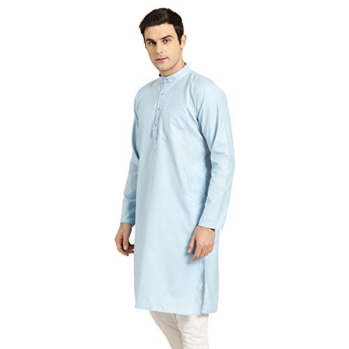 Image of SOJANYA Men's Cotton Straight Fit Casual(Since 1958 Solid Kurta Crafted for Elegance