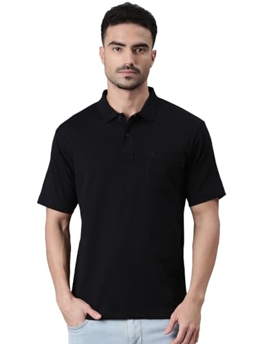 Image of Classic Polo Men's Half Sleeve Polo Neck Authentic Fit Solid Cotton T-Shirt