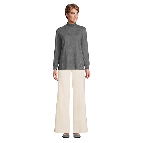 Image of Lands' End Women's Plus Size Long Sleeve Super T Mock
