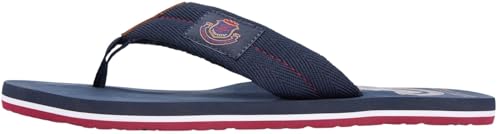 Tommy Hilfiger Tongs Patch Hilfiger Beach Sandal FM0FM05804 pour homme, bleu (ciel du désert), pointure 42