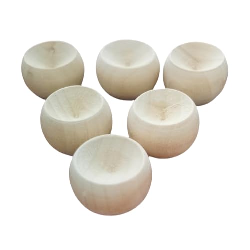 6 Pack Small Wooden Essential Oil Diffuser, Round Wooden Grain Fragrance Diffuser, Long Lasting Fragrance for Office, Home, Closet, Bathroom, Shoe Closet, Toilet, Yoga Room, Car