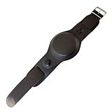 18mm 20mm Military Cuff Style Brown Leather Watch Strap with Wide Band and Watch Cover - One-Piece Design (20mm)