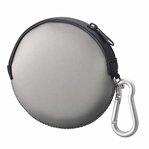 OneJoy Münzgeldbörse, Münztasche, kleine Münzgeldbörse, Münzbeutel mit Reißverschluss, GRAU, rund Cover