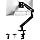 NB Single Computer Monitor Mount, Monitor Stand fits up to 32 Inch, Mechanical Spring Monitor Arm, VESA 75/100 mm, Model-A5(Black)