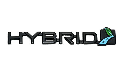 Image of 1Pc Hybrid Emblem 3D Metal Badge Door Rear Tailgate Decal Sticker Nameplate Logo (Black)