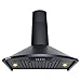 Golden Vantage 30 in. Convertible Kitchen Wall Mount Range Hood with Lights in Black Painted Stainless Steel