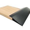 Floor Transition Strip Vinyl Door Threshold Flooring Transition Strip Self Adhesive Carpet Edging Strip for Laminate Doorway Edge Threshold from 1/5" to 2/5" (Black, 78 inch)