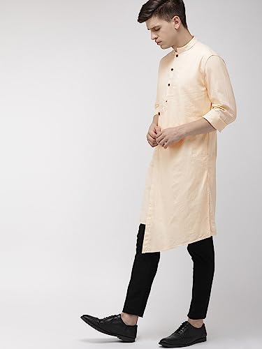 Image of The Indian Garage Co Men's Cotton Regular Fit Regular Kurta