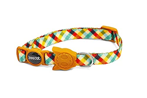 Zee.Dog Phantom Katzenhalsband, mehrfarbig, Polyester, Sicherheitsschnalle, Katze, Breite: 1 cm, Länge: 30 cm