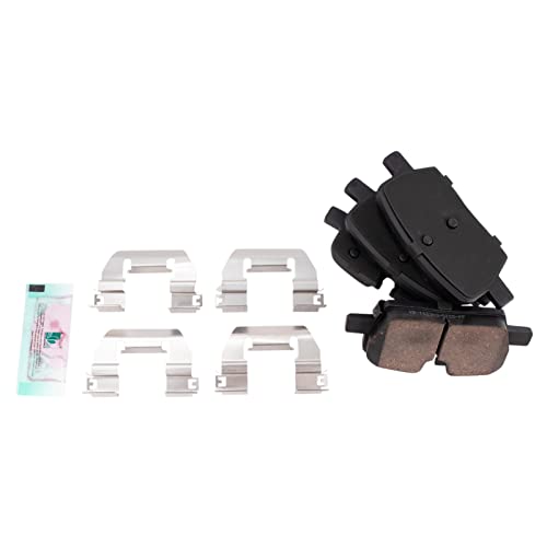 Image of TRQ Rear Brake Pad and Rotor Set Ceramic Compatible with 2020-2021 Cadillac CT5 2019-2020 CT6